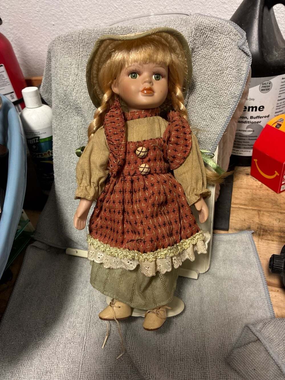 Vintage Decorative Cutie Porcelain Doll - ,